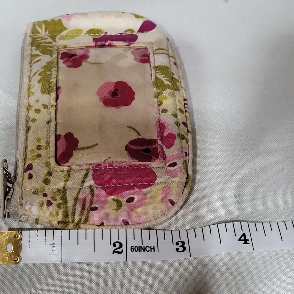 Vera Bradley Small ID Coin Purse Floral 3inx5in - Picture 8 of 8